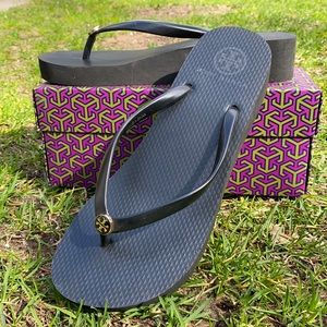 Tory Burch wedge flip flop